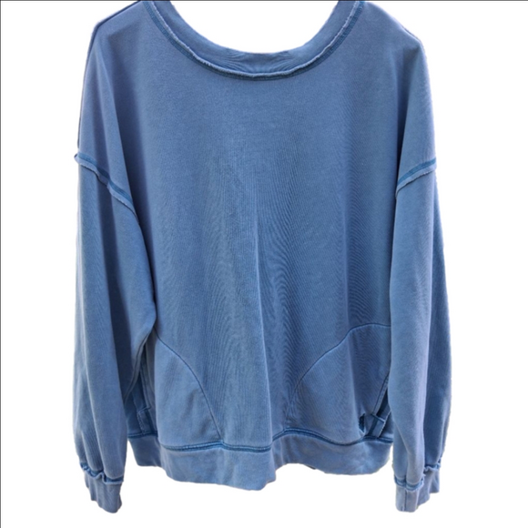 FP Movement by Free People Tops - Free People Movement Metti Crewneck Sweatshirt M Dusty Teal Blue